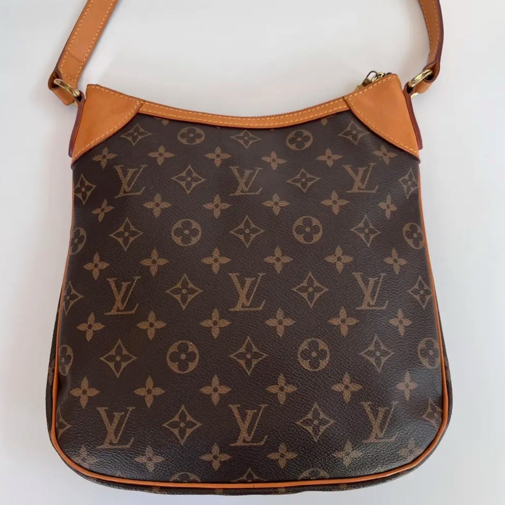Louis Vuitton Tan and Brown Monogram Shoulder Bag